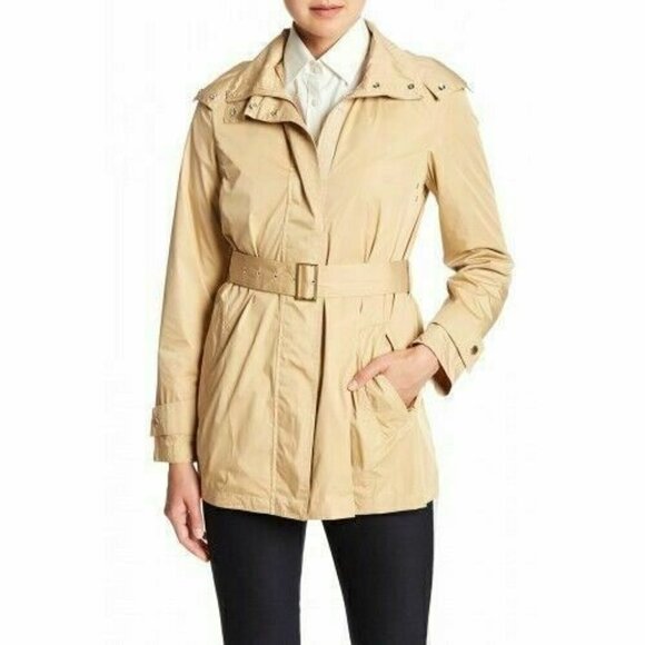 Cole Haan Jackets & Blazers - Cole Haan Womens Weather Resistant Belted Packable Raincoat Size L 
